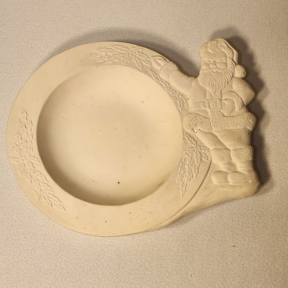 1979 Cramer Molds Unpainted Ceramic Santa Bowl Dish Diy Christmas - Picture 15 of 16